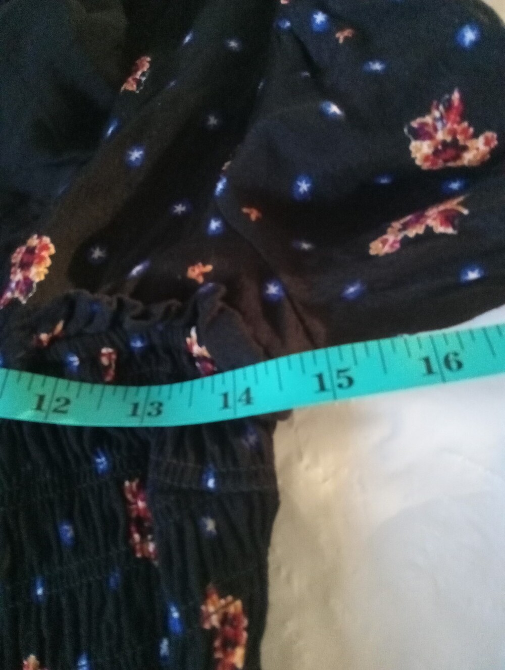 Free People Black Floral Mini Dress SP - Picture 8 of 10